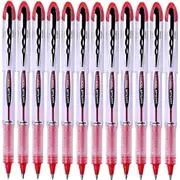 Uni-Ball UB-200 Vision Elite Rollerball Pen Fine 0.8mm Red Box 12 Bulk