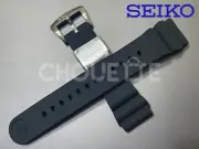 Seiko Prospex 22mm Black Silicone Watch Strap for SRPB53JC, 4R35-01V with PINS
