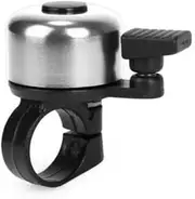TDR Bike Bell Bicycle Handlebar Horn Ring Bell Cycling Bell Loud Sound Alarm Mini Round Bell Aluminum Alloy Plastic Handlebar Mount 22mm Diameter Silver