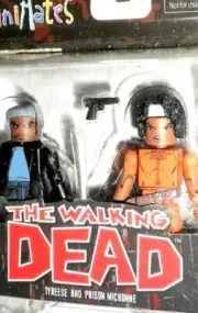 the WALKING DEAD Minimates TYREESE and PRISON MICHONNE tv show series moc