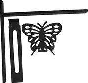 Toyvian Elegant Butterfly Flowerpot Stand Planter Box Bracket for Railings Window Boxes and Outdoor Settings