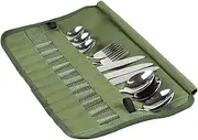 Cutlery Storage Bag - Cooking Utensils Organizer Bag | Multi-Function Cutlery Roll Pouch | Camping Pouch | Roll | Camping for Home Kitchen Traveling