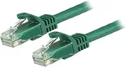 StarTech CAT6 10 Gigabit Snagless RJ45 10GbE UTP Ethernet Cable with Strain Relief, Green, 5 Meter Length