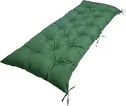 QLoztyse Rectangle Seat Pad for Outdoor Furniture, Comfortable Cushion for Settee and Lounger, Green, as described