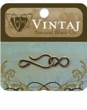 Vintaj Brass Hook And Eye Clasp