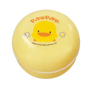 Piyo Piyo 黃色小鴨痱子粉盒+隔層+純棉粉撲