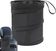 Car Trash Can, Car Bins For Front Of Car, Bin For Car, Leak-Proof Car Bin For Tidy Use, Foldable And Waterproof Car Accessories For Interior With Lid, Adjustable Straps And Multiple Pockets