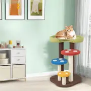 CostwayCat Tree Mushroom Cat Tower for Indoor Cats with Scratching Post