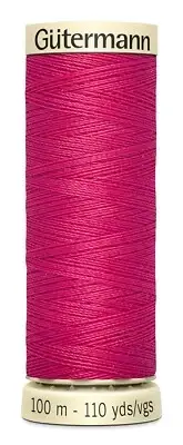 Gutermann 100P-345 Sew-All Thread 110yd-Raspberry