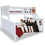 [Royal Sleep] NEW Bunk Bed Double Single Frame Solid Pine Beds C