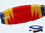 NEW 2m Outdoor Toys Power Dual Line Parafoil Parachute Stunt kite Sport surfing
