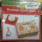Rectangle Cookie Boxes 2 Boxes Two Stickers New in Package Food Grade