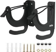 Xxerciz Metal Wall Mount Holder Archery Bow Display Holder Hanger Rack Stand Horizontal for Most Sports Stick Like Fishing Rod, Baseball Bat and Ice Hockey Stick, Matte Black