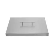 Celestial Fire Glass Fire Pit Cover For 12" X 12" Square Shape Burner Pan, Steel
