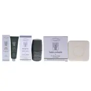 LErbolario Uomo Kit For Men 3 Pc Kit 5.07oz Shaving Cream, 1.6oz Deodorant Roll-On, 3.5oz Baobab Soap