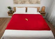 Passion Red Waterproof Velvety Blanket | Love Blanket | Waterproof Throw, Waterproof Throws | Splash it on The Period Blanket (Xtra Large 200x140 cm)