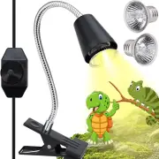Reptile Heat Lamp,Uva/Uvb Reptile Light,360° Rotatable Clip,Turtle Heating Lamp
