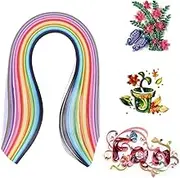 COHEALI DIY Paper Quilling Strips Set Assorted Strips Vibrant Colors for Creative Projects Random Color for Imagination Development Random Color