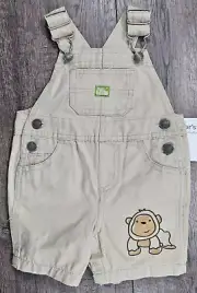 Baby Boy Clothes New Vintage Carter's 3 Month Monkey Shortalls
