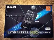 New Sekonic L-478DR LiteMaster Pro DSLR Camera Kit