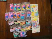 McDonald's 1994 Barbie and Hot Wheel with two versions of Barbie #4, #5, #6 MIP