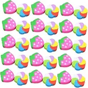 jojofuny 60Pcs Cartoon Mini Erasers Multi Function Pencil Erasers for Delicate Classroom Supplies Cute and Portable Design for School Party Favors Decorative Use