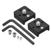 Mini Ball Head Cold Shoe Mount Adapter with 1/4" Thread, 2pcs Cold Shoe Bracket