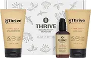 Thrive Natural Care Skin Care Set - Skincare Getaway Gift Set - Face Scrub, SPF30 and Face Wash - Vegan & Cruelty Free