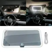 Led Light Car Sun Visors Vanity Glass Clip On Universal Make Up Sunshades Light