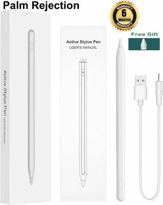 Stylus Pen for iPad Rechargeable, Apple Pencil with Palm Rejection