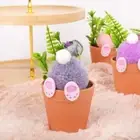 Handmade Artificial Rabbit Potted Plant Easter Party Supplies