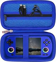 Khanka Hard Case for RG40XX H Retro Handheld Game,Storage Carrying Bag for RG40XX H 4.0-inch IPS Screen Handheld Game Console，Case Only (Blue)