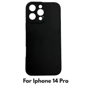 Camera Lens Cover Shockproof Silicone Case For Apple iPhone 14 Pro Black