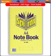 New Spirax 595A Notebook Side Opening A4 240 Page | Free Ship AU