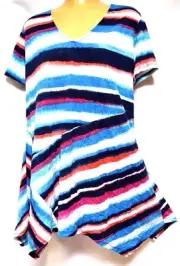 TS TAKING SHAPE VIRTU plus size XXS / 12 Breezy Days Tunic tee-style comfy NWT!