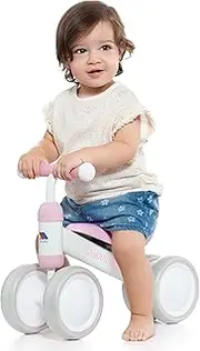 Molto Soft Pink Ride-On Rides for Home or Playground Safe & Robust Children's Toy Promotes Healthy Child Development + 10 Months