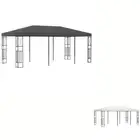Gazebo Marquee Canopy Party Tent Fabric Cream/Anthracite Multi Sizes vidaXL