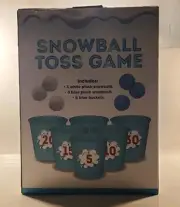 Snowtime Snowball Toss Game NIB 6 Balls and buckets Original Fun Workshop 1684