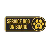 Service Dog On Board Sticker