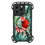 iPhone 16 Pro Ultra Bounce Case MagSafe Compatible Red Panda Florals by Papio Press