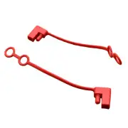 10x Waterproof Cover Caps for SAE DC Power Solar Automotive Adapter 2 Pin Plug