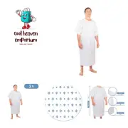 Pack of 4-Unisex Hospital Gowns -3X- Blue Demure