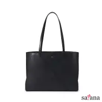 在飛比找博客來優惠-satana - Leather 心革調經典托特包- 黑色