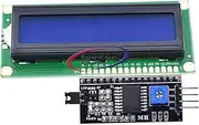 LCD1602 LCD HD44780 1602 16x2 Serial LCD Black Character Blue Backlight Display Board IIC PCF8574T I2C Adapter Converter
