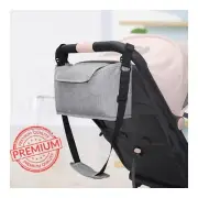 Universal Baby Pram Stroller Organizer-2 Deep Cup Holders Extra-Large Storage