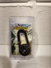 Explorer Compass / Thermometer In One With Integrated Carabiner Black Casing