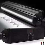 RE9-X Gen.3 Waterproof Bluetooth Motorcycle Stereo Speakers LED Soundbar 7/8-...