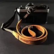 Camera Strap Cowhide Durable Cross Body Adjust Neck Lanyard Shoulder Belt D/SLR