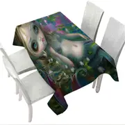 Fine Fantasy Art Water Lily Pond Monet Mermaid Tablecloth
