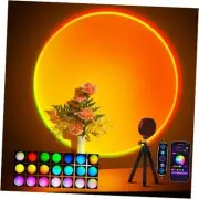 Sunset Lamp Multicolor Changed Night Light Projector with Button Switch,APP